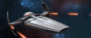 The Scimitar, a product of Republic Sienar Systems