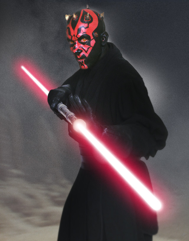 Darth Maul, Sith apprentice of Darth Sidious.