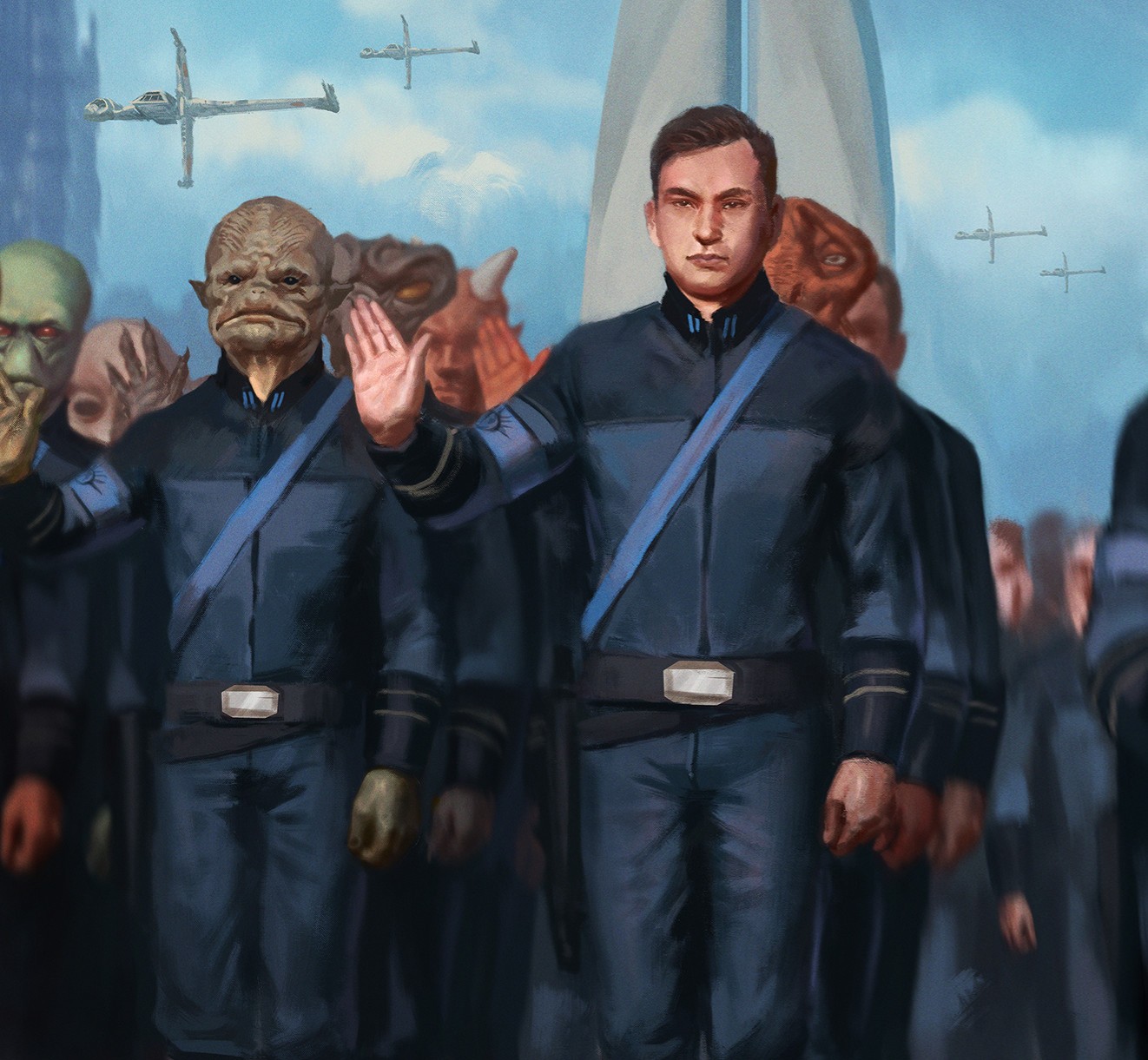 The New Republic engaged in peacekeeping missions as part of its strategy to prevent another galactic war.