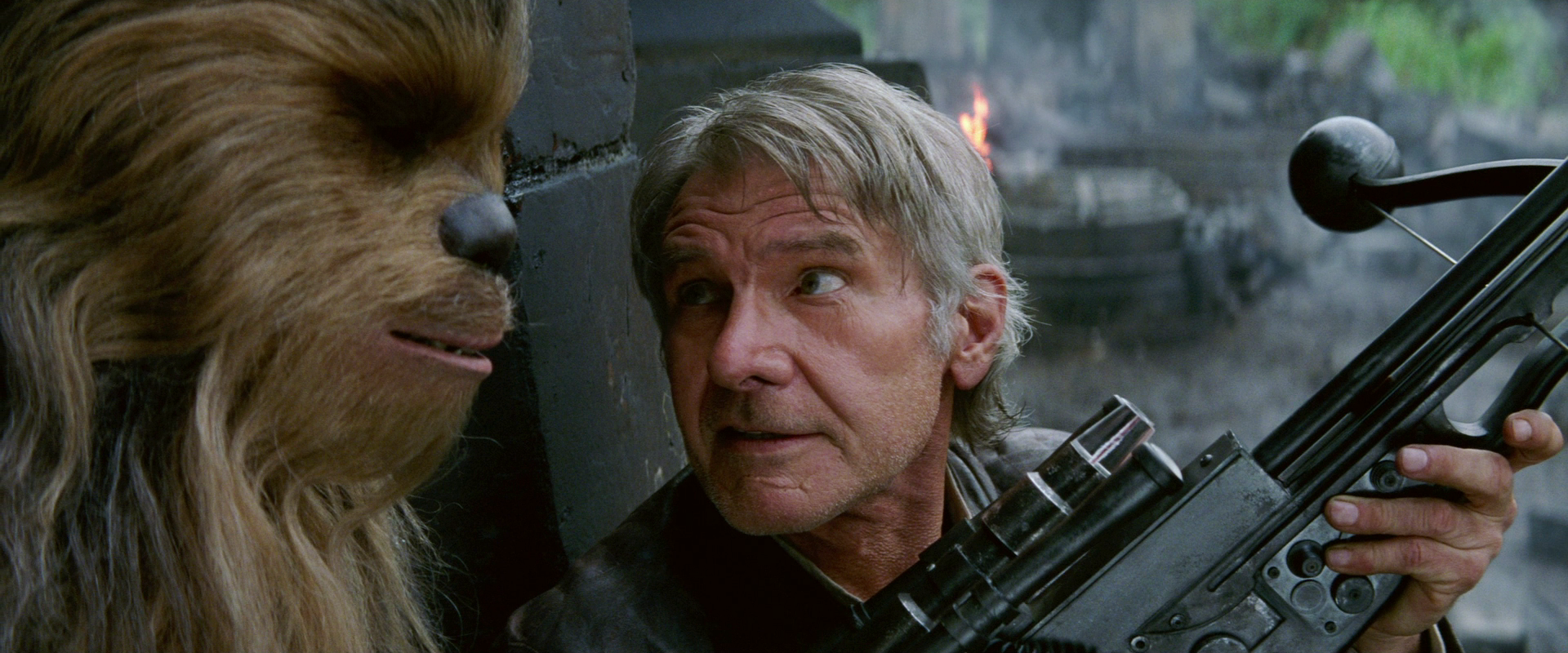 Han Solo used Chewbacca's bowcaster during the Cold War.