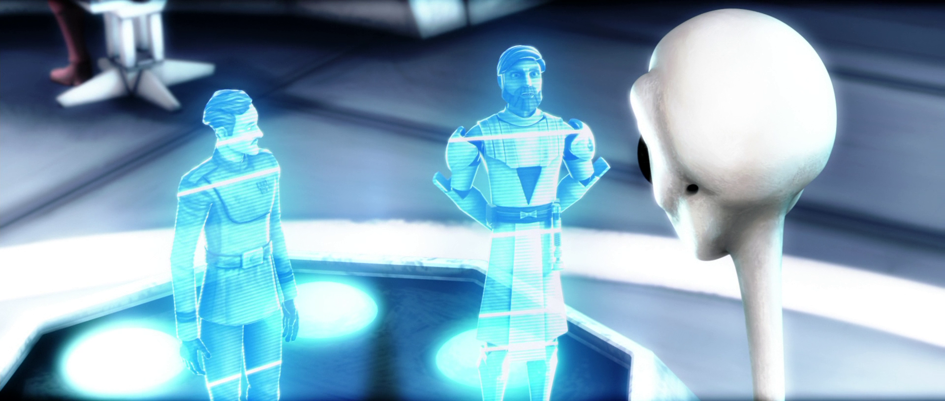 Kenobi and Admiral Yularen report to Nala Se.