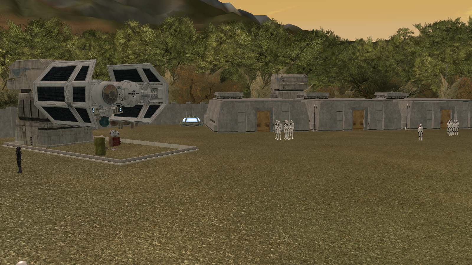 The Stronghold was patrolled by many different kinds of Imperial troopers.