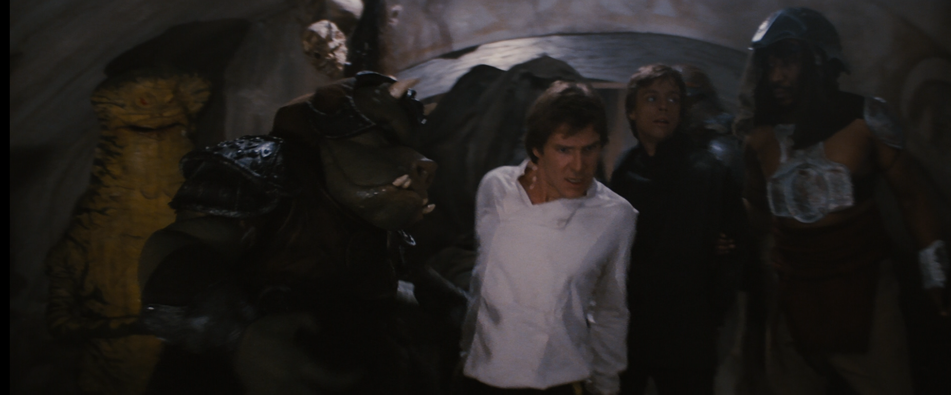 Amanaman was present at Jabba's Palace during the rescue of Han Solo.