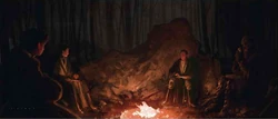 Concept artwork Brendok Jedi by a campfire, Vincent Jenkins[69]