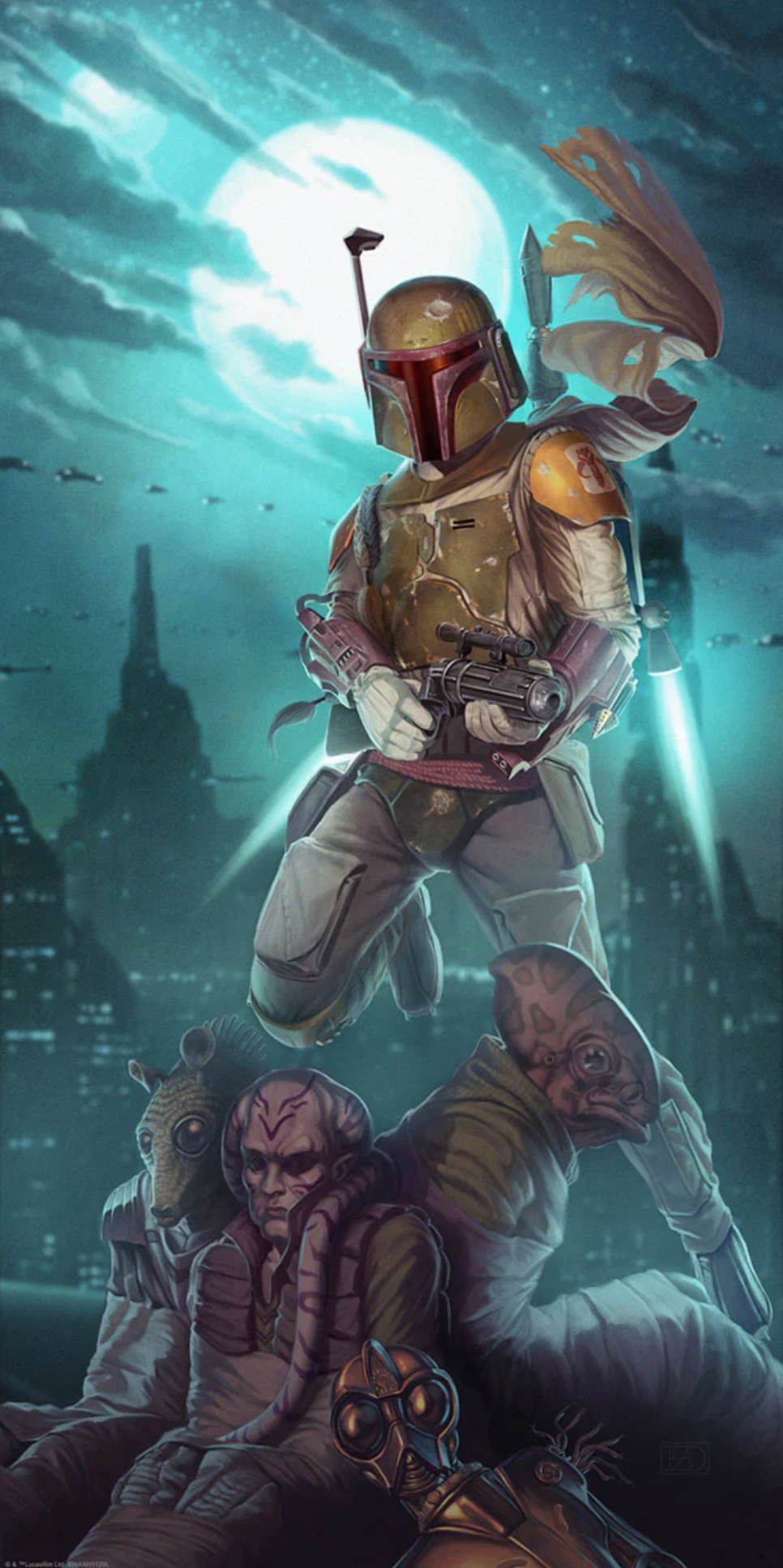 Boba Fett's skill made him a legendary bounty hunter.