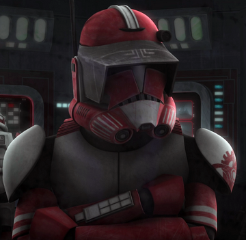 Red clone trooper commander sale