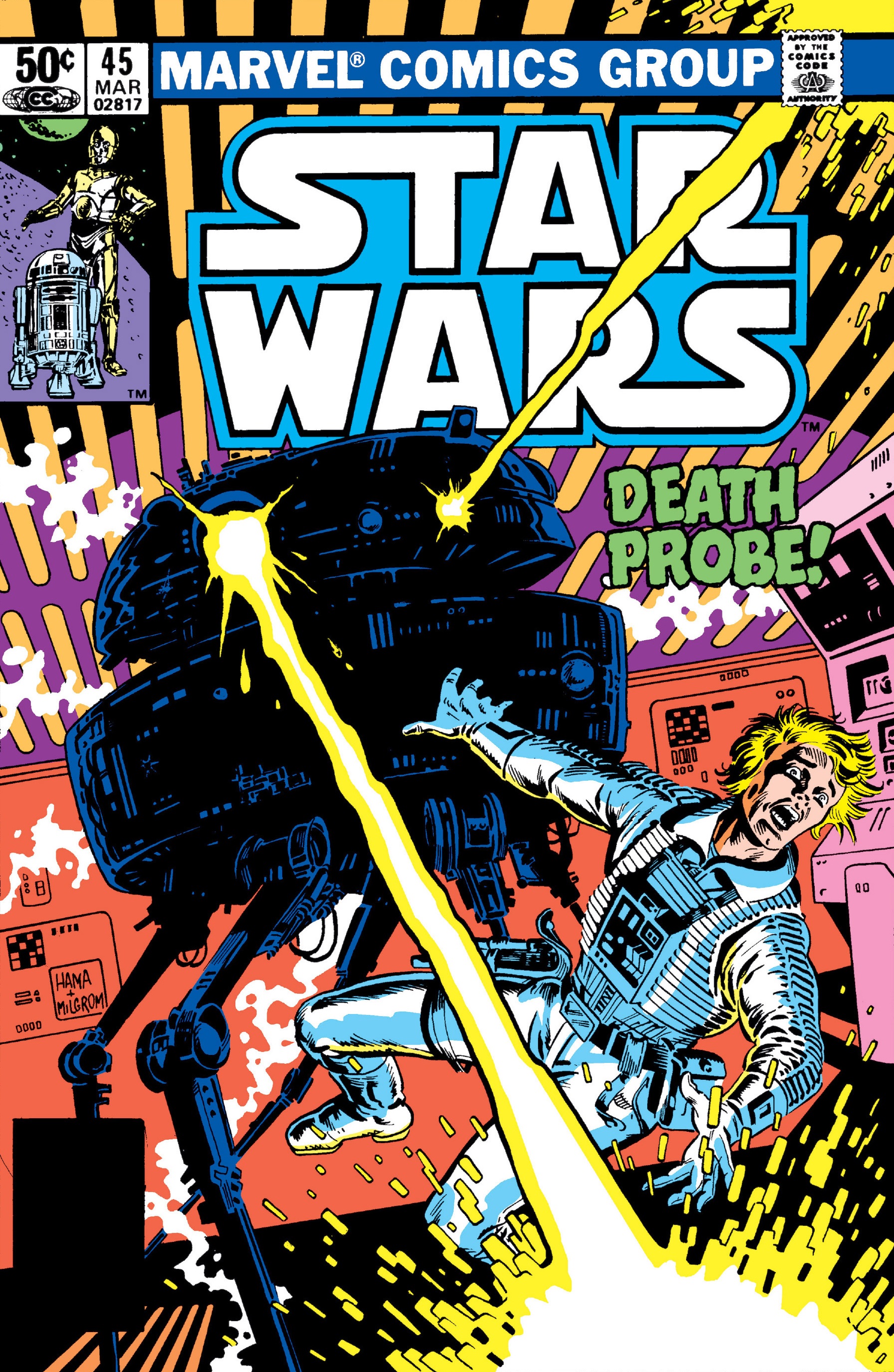 Cover of Star Wars (1977) 45 by Hama and Allen Milgrom