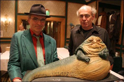 Toby Philpott and John Coppinger, Jabba the Hutt sculptor.