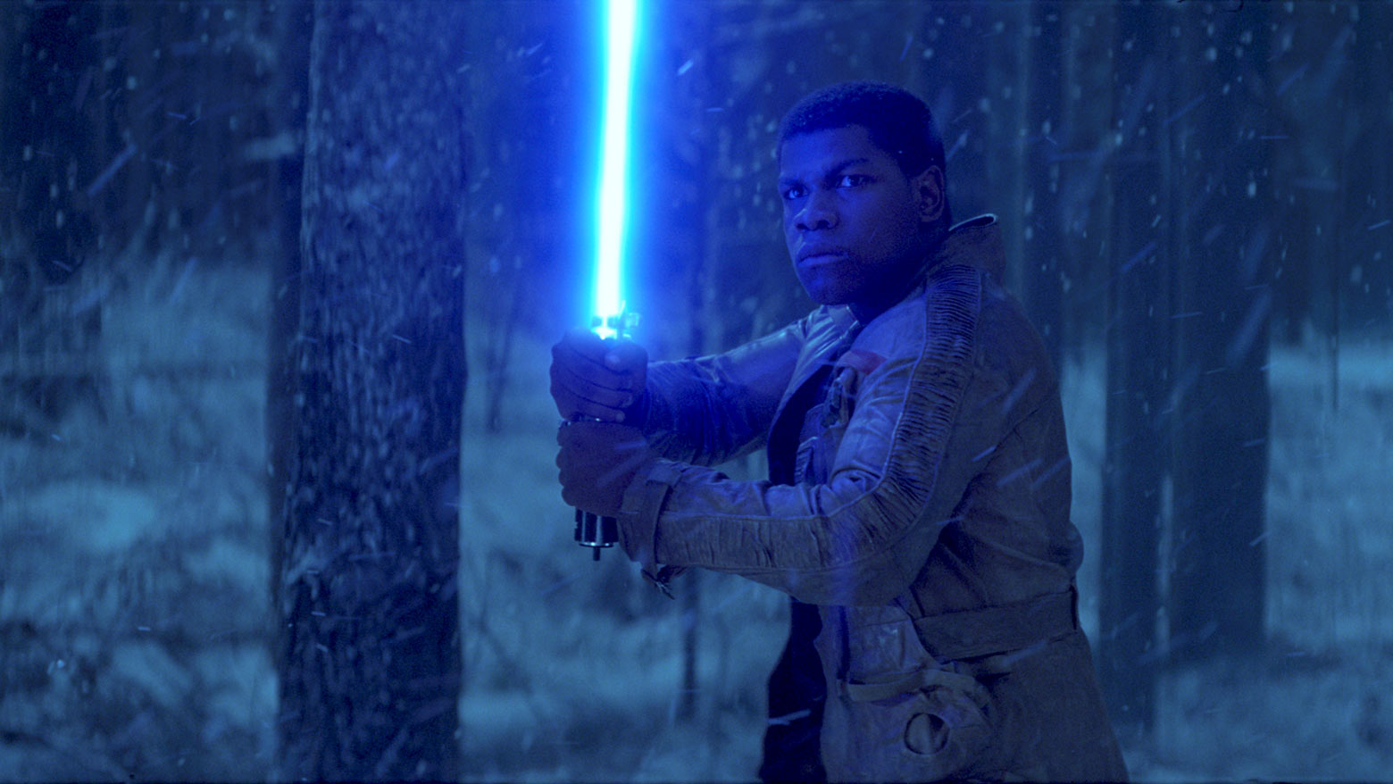 Although the Skywalker lightsaber called to Rey, Finn wielded it for a brief time.