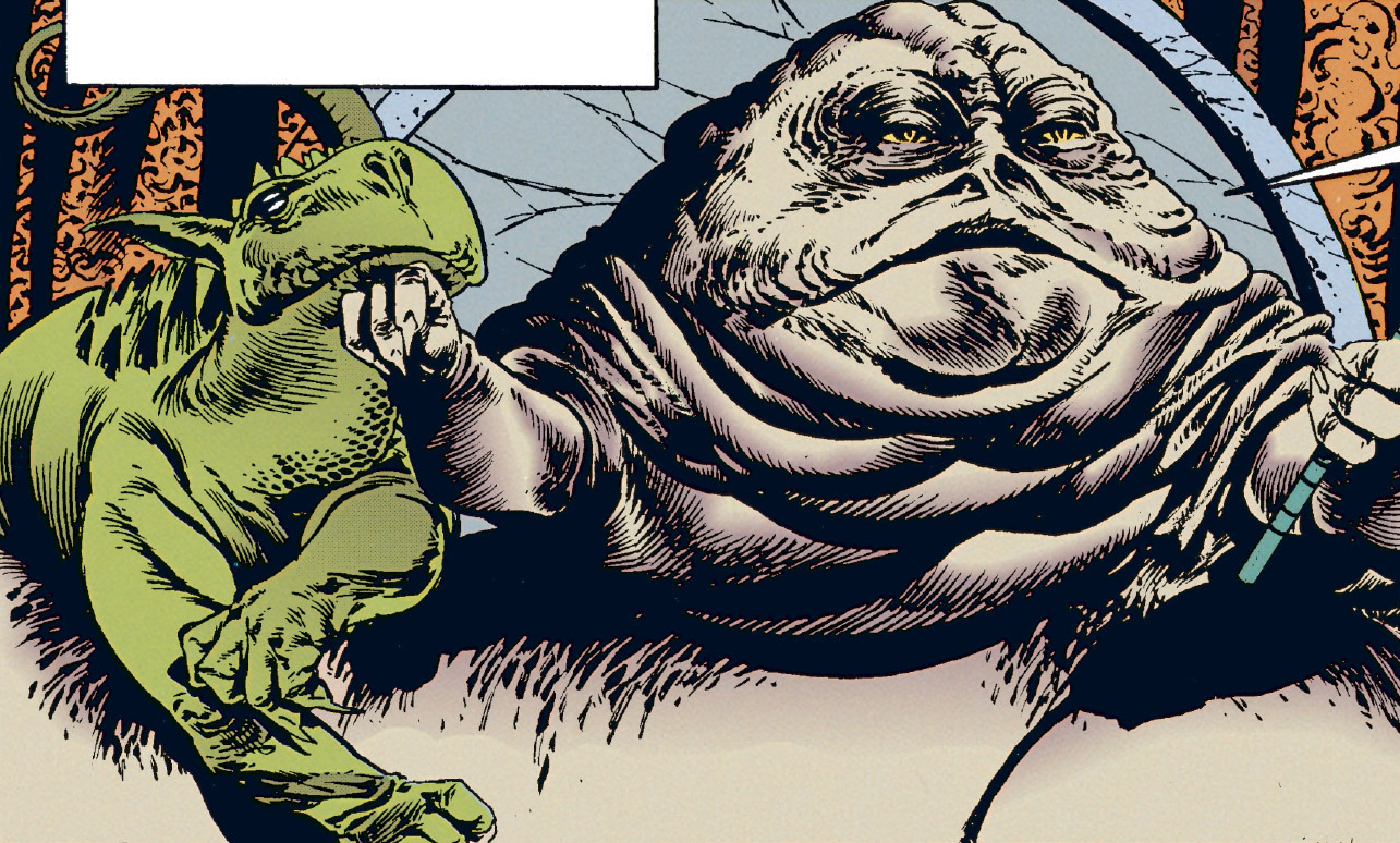 Ktriss, in the company of her Hutt master