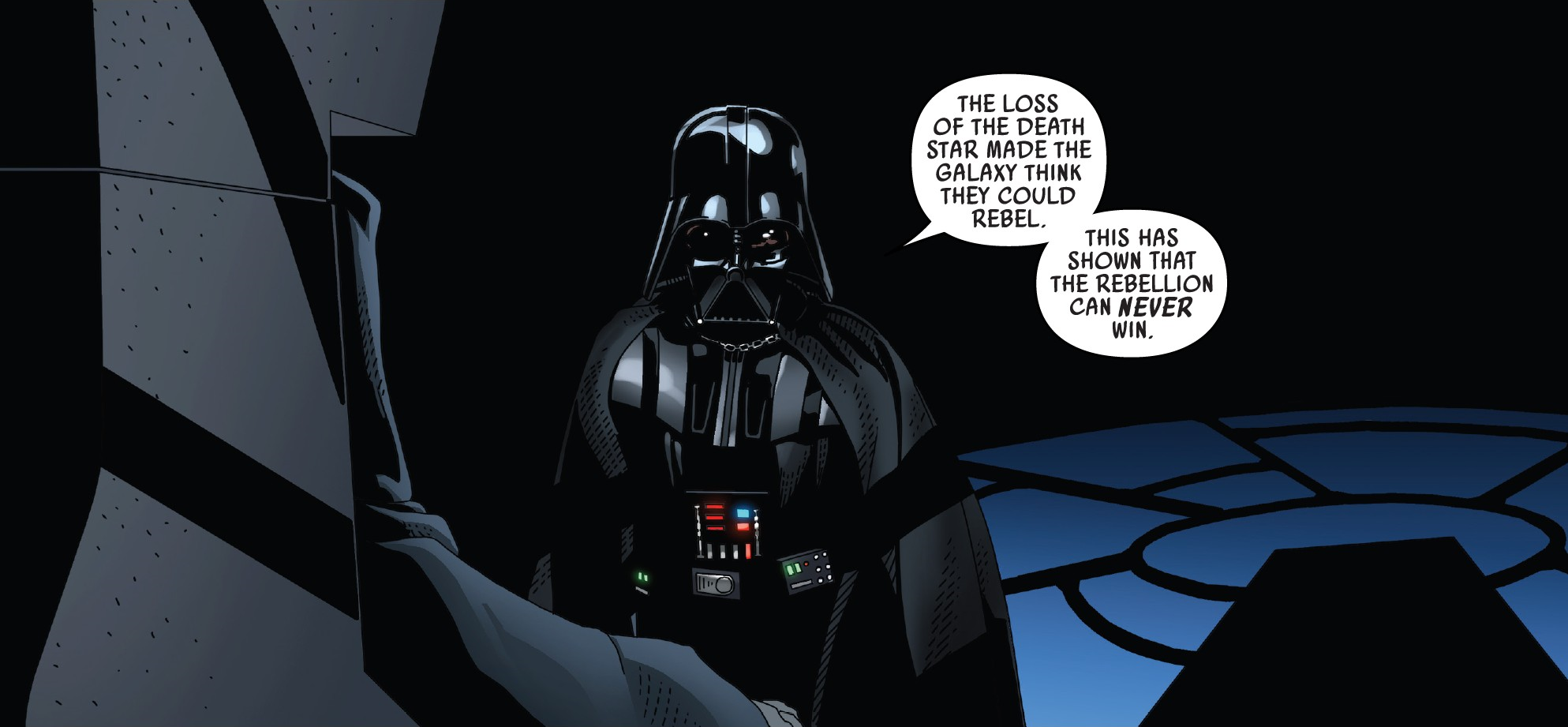 Darth Vader declares that his assault was a victory for the Empire.