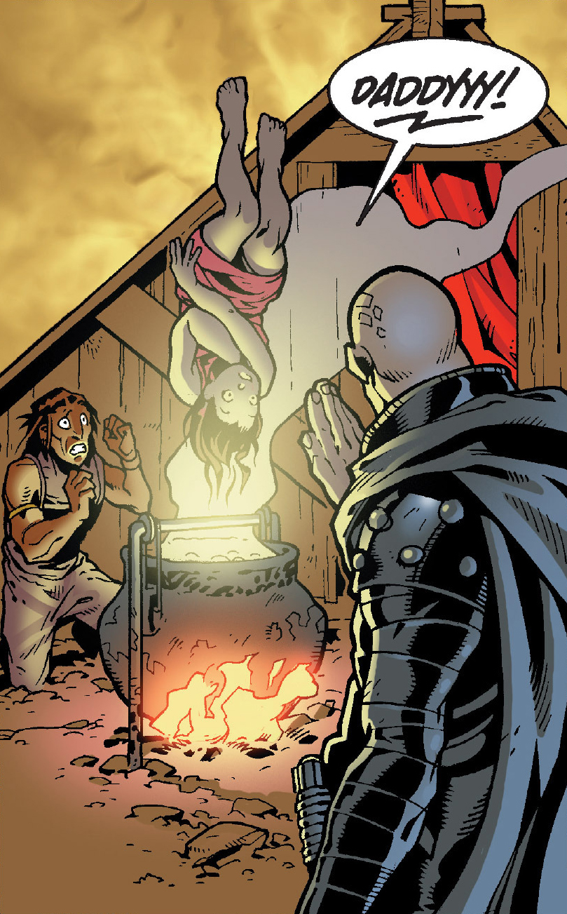 Darth Bane threatens Caleb's daughter Serra.