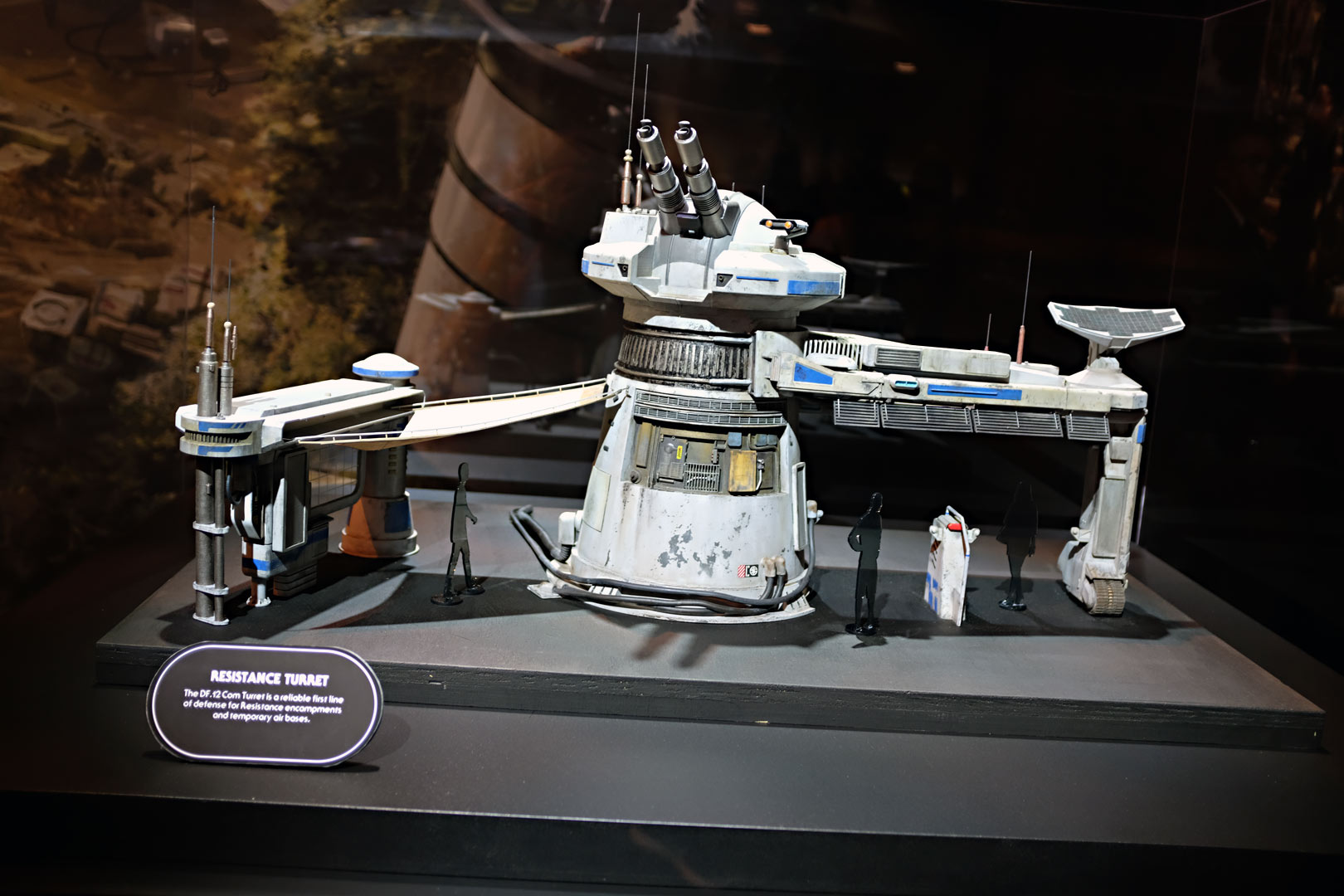 A model of the turret from D23 Expo