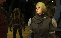 Lana Beniko gifted to the Outlander her bodyguard droid HK-55.