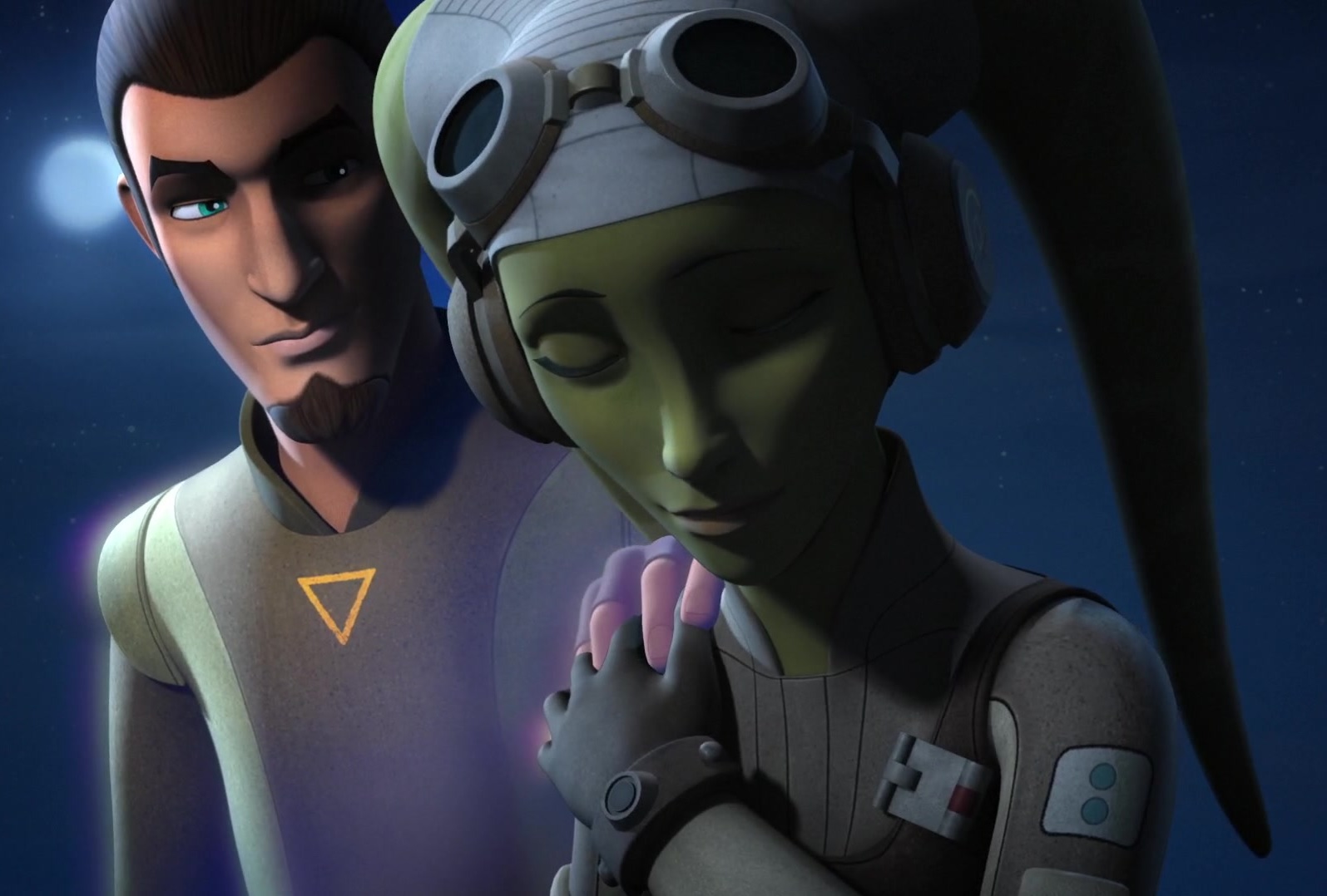 Hera Syndulla feels Kanan next to her shortly after Jarrus' death