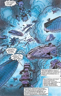 Space City at Nespis VIII is destroyed.