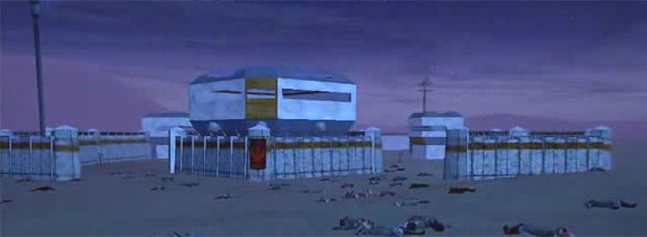 The Rebel Military Base on Tatooine, prior to its destruction.