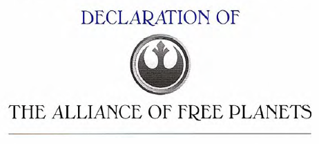 Declaration of the Alliance of Free Planets appearance in Common Appearance