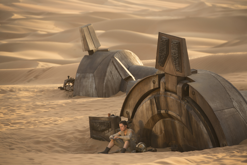 Rey grew up as a scavenger on Jakku, hoping to be reunited with her mother and father one day.