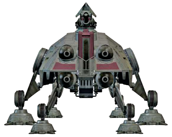 The front view of an AT-TE walker.