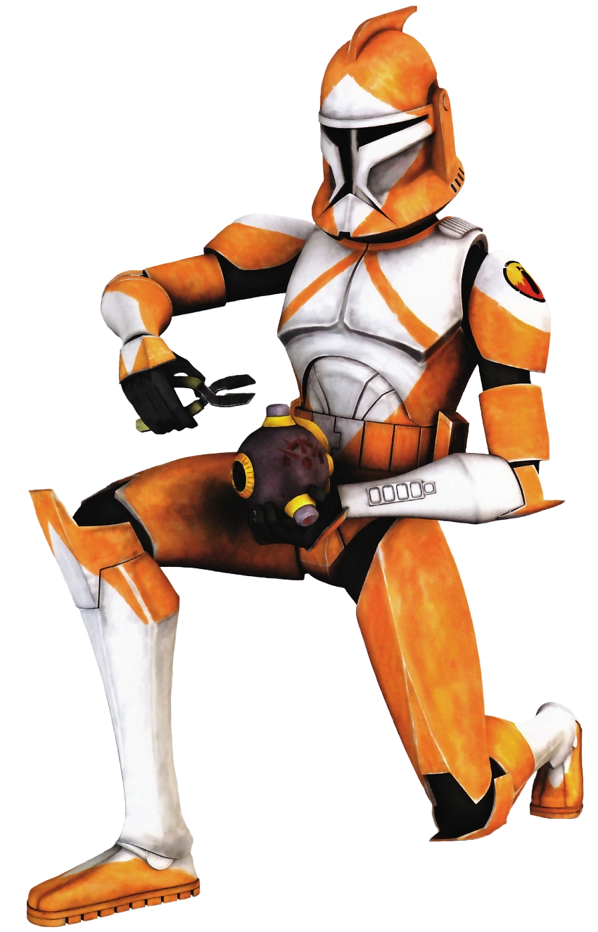 orange clone trooper