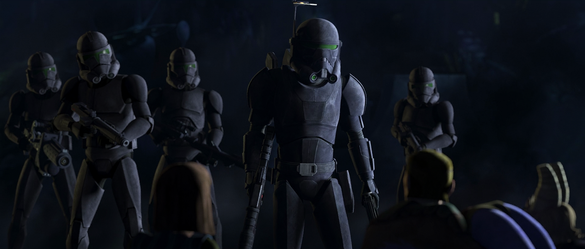 Crosshair led a team of recruited Imperial soldiers to finish the initial mission on Onderon.