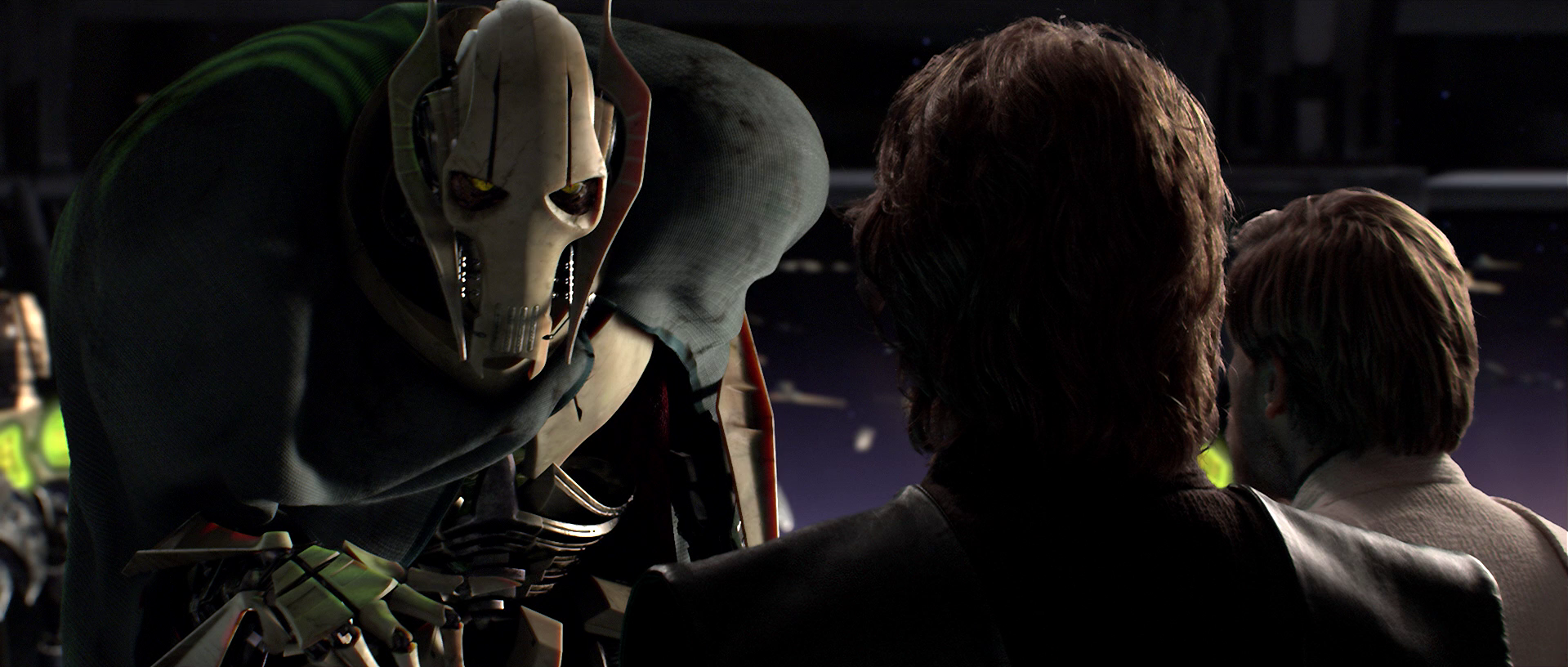 General Grievous (left) took command of the frigate among several others.