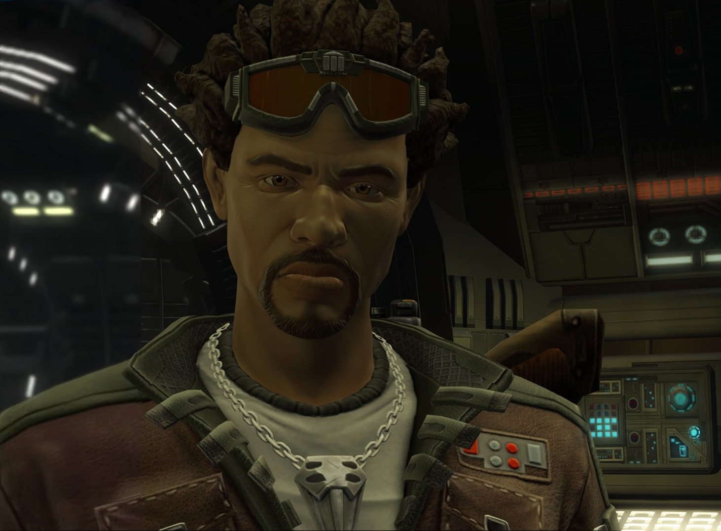 Koth Vortena informs the Commander about the transmission.