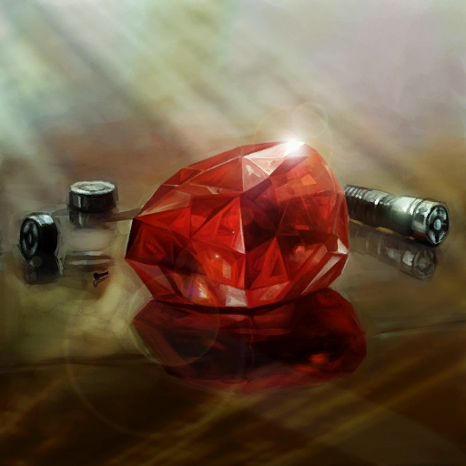 Korr purified Alpha's red lightsaber crystal.