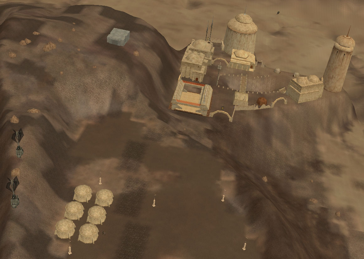 The Sennex Slave Bunker on a hill overlooking Anchorhead