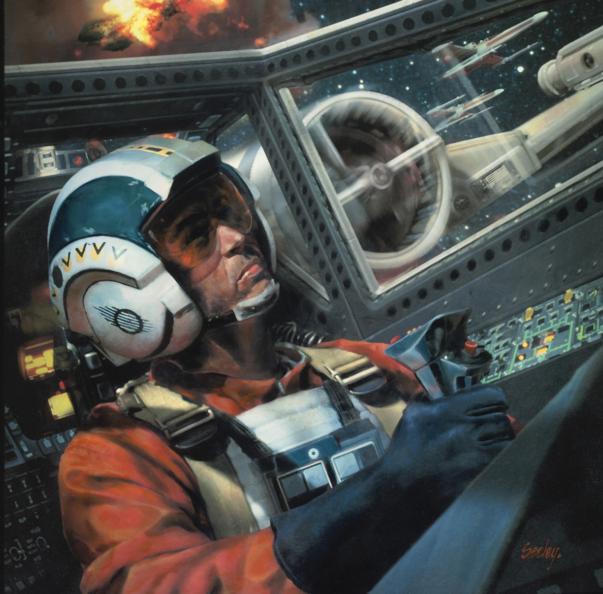 Wedge Antilles, legendary starfighter pilot and leader of Rakehell Squadron.