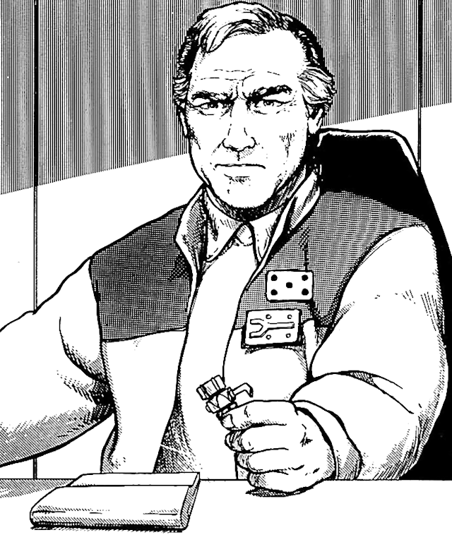 General Airen Cracken (pictured) included an entry on the Keed Ytavarg Aleema to a datafile detailing various Rebel Alliance operatives.