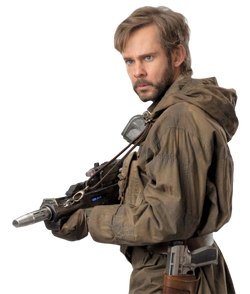 Kin armed with an EL-16 blaster rifle