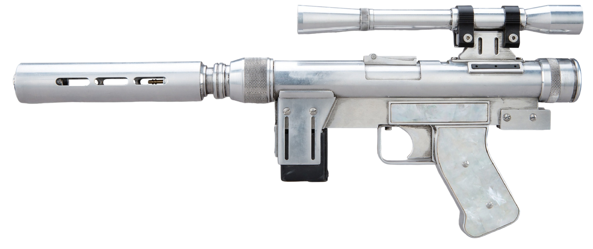 Lando Calrissian's SE-14r light repeating blasters appearance in Common Appearance