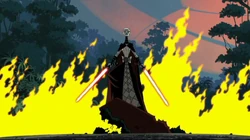 Asajj Ventress op Yavin 4