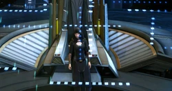 Empress Vaylin observes the battle from Zakuul.