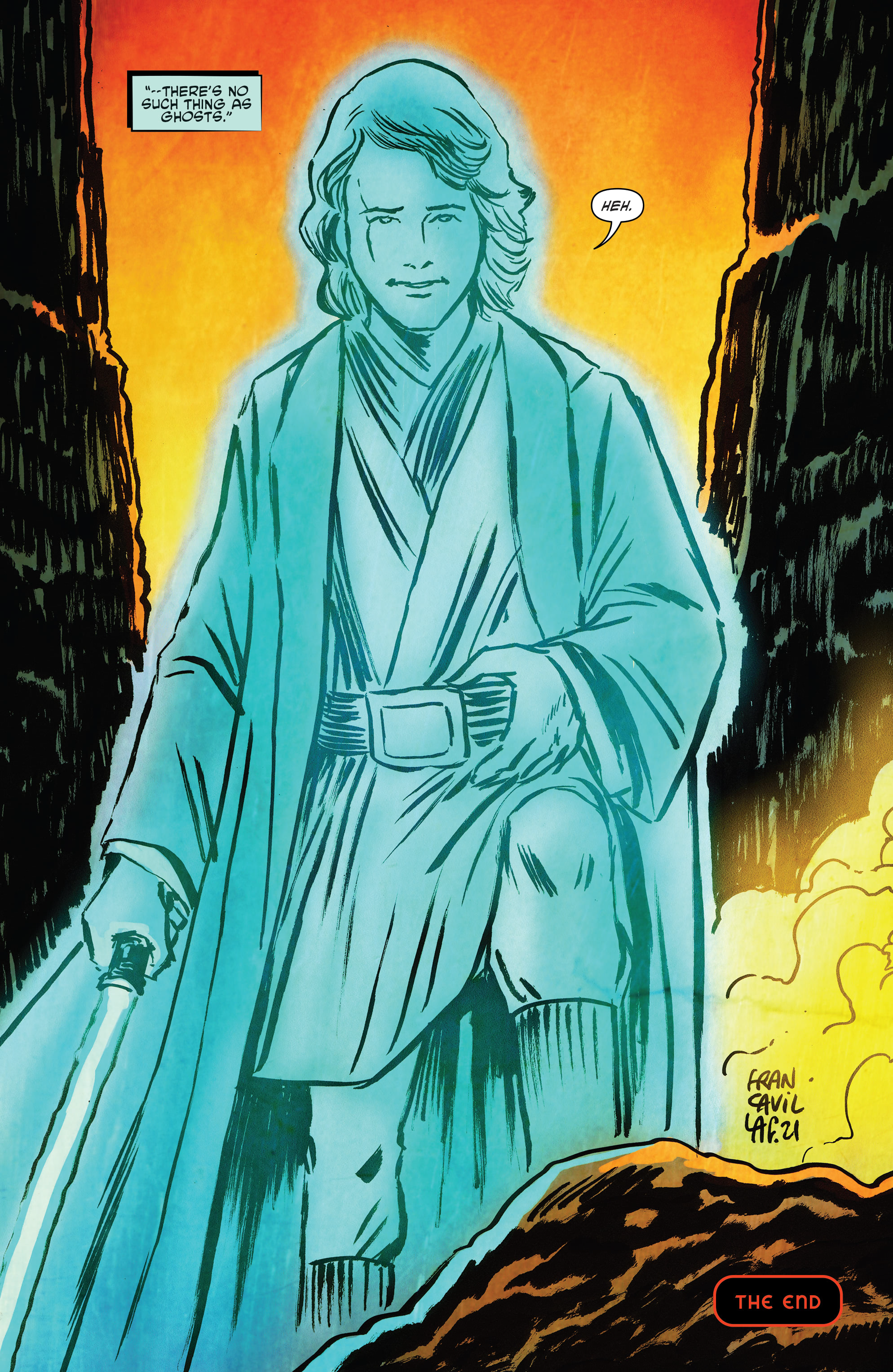 Anakin Skywalker as a Force spirit, having rescued the crew of Lina Graf from the ghosts of Vader's castle