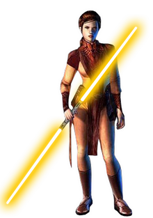 Bastila Shan KOTOR Pose