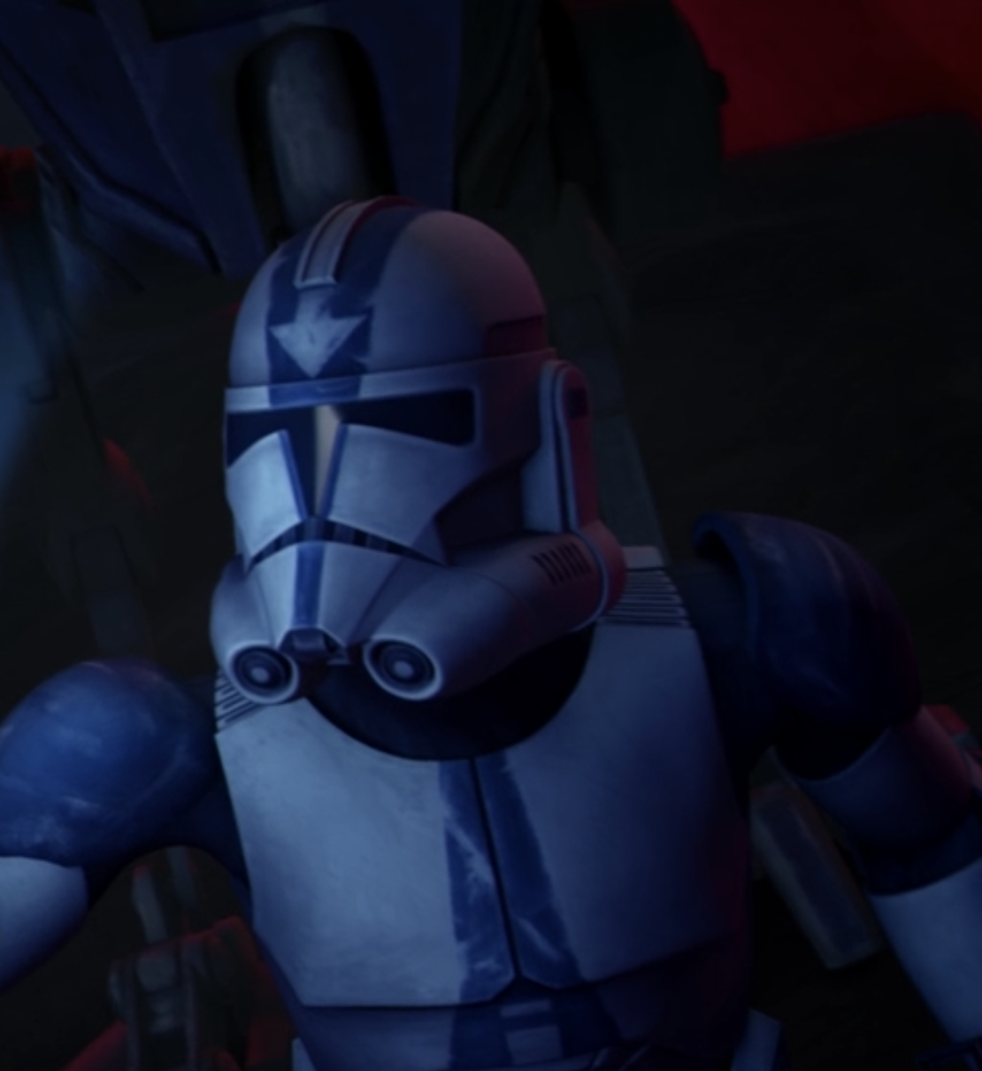 An arrow shaped symbol decorated Appo's Phase II helmet during the Battle of Umbara.