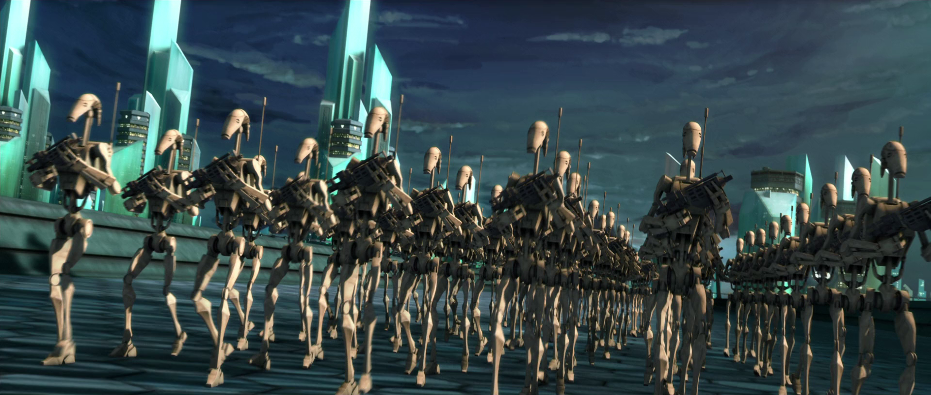 TJ-55's battle droid battalion appearance in Common Appearance