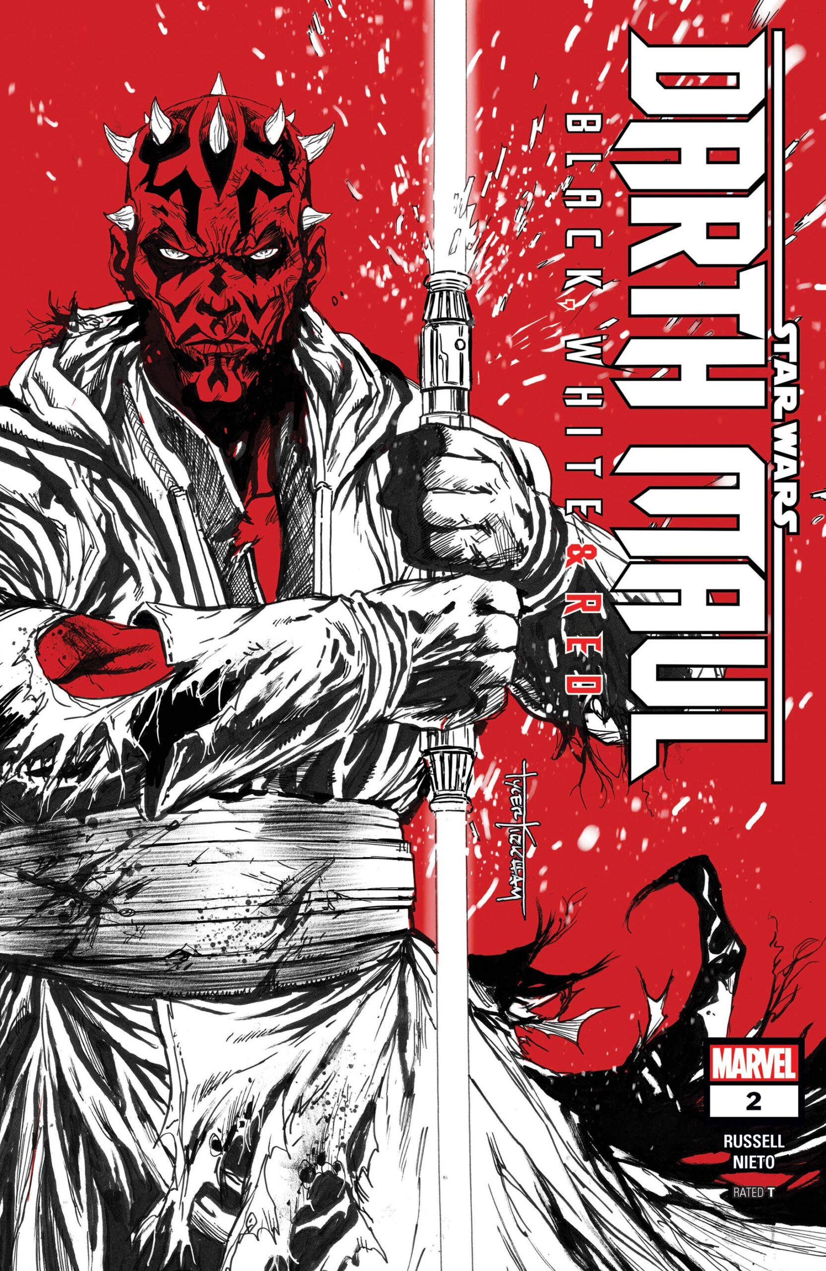 Darth Maul – Black, White & Red 2 appearance in Common Appearance