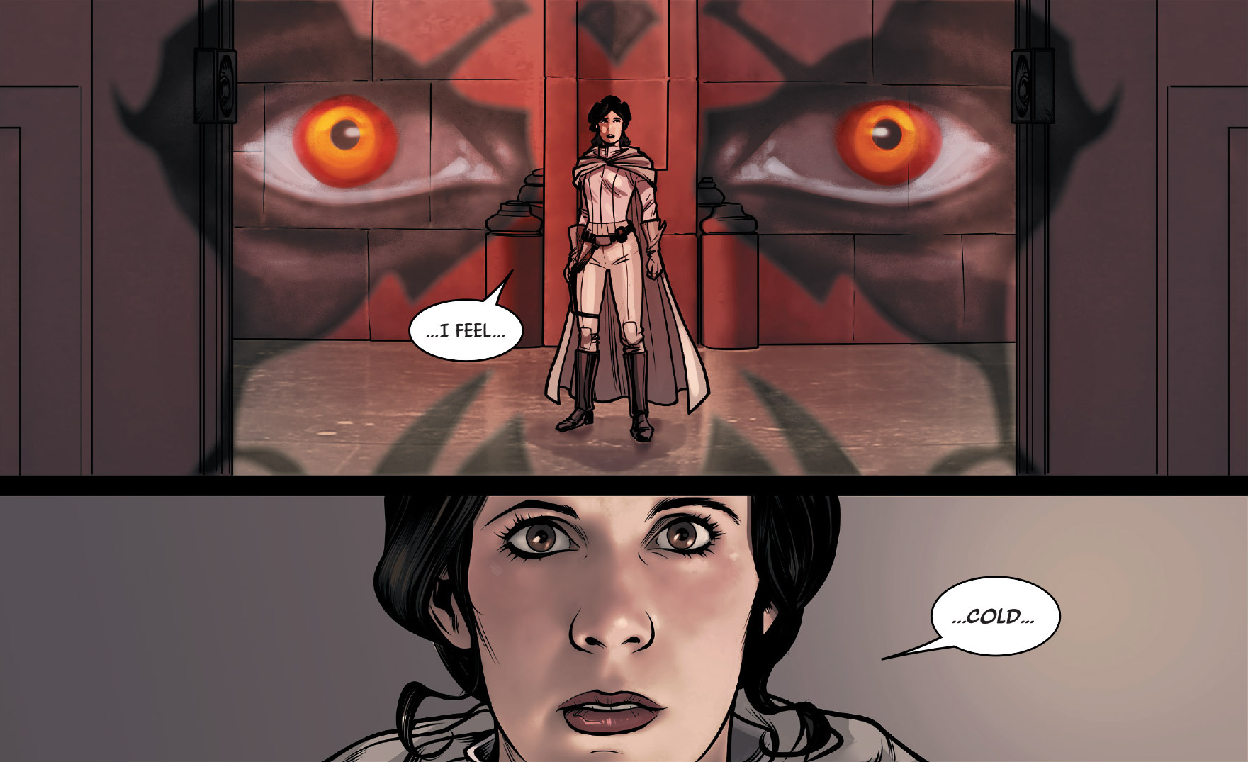 Leia Organa senses Darth Maul in Shattered Empire 3.