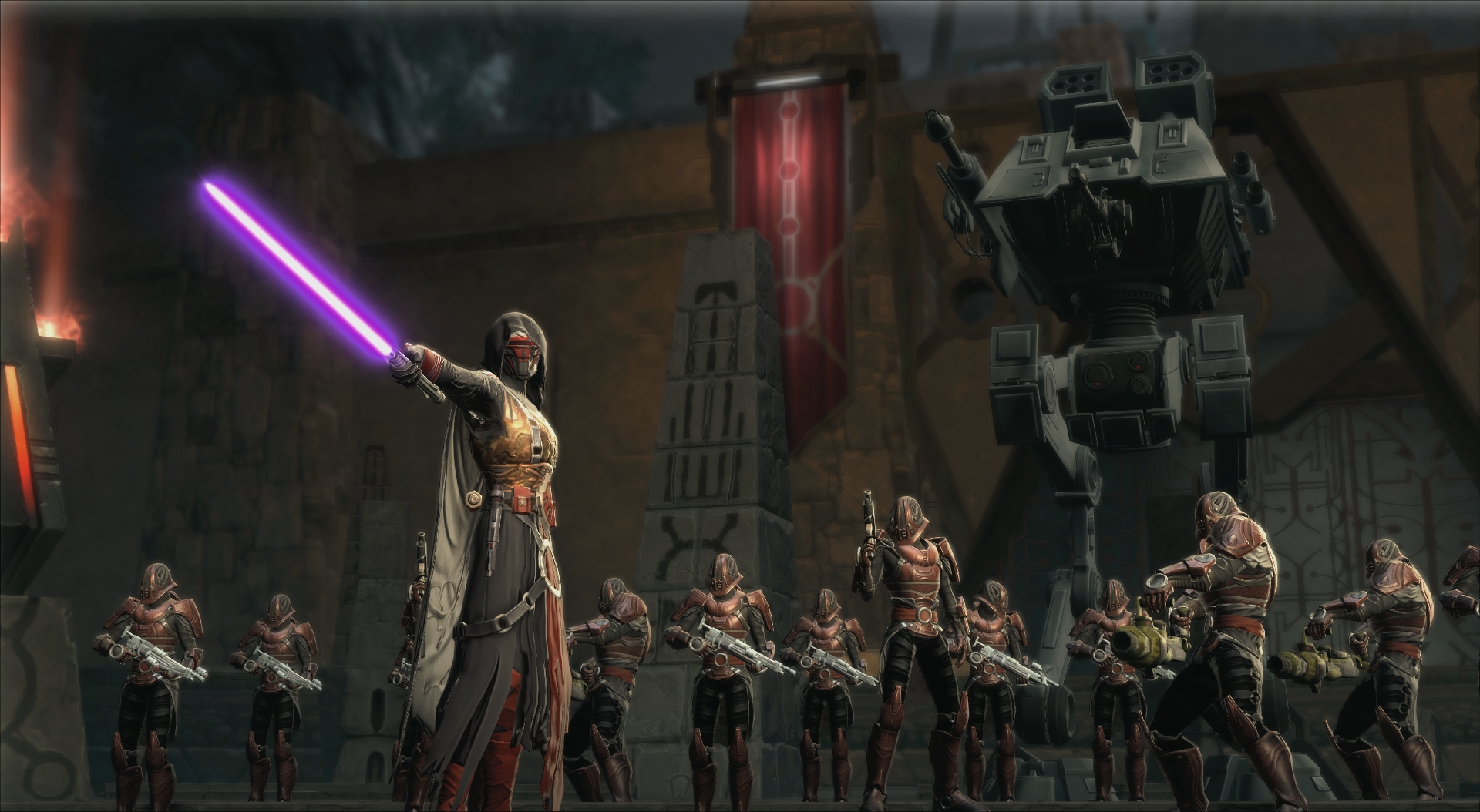 Revan and his army on Yavin 4