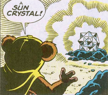 Sun crystals on Endor appeared as round, multi-faceted gemstones.