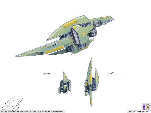 Concept art of Borvo's starfighters