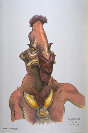 Terryl Whitlatch's concept art for Toy Dampner depicted the character as short-furred and entirely red.