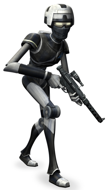 Police droid  (spaceport model) appearance in Common Appearance