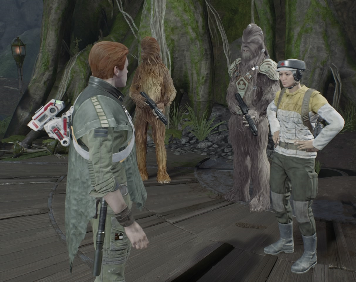 Padawan Cal Kestis worked with a resistance cell on Kashyyyk during his quest to restore the Jedi Order.