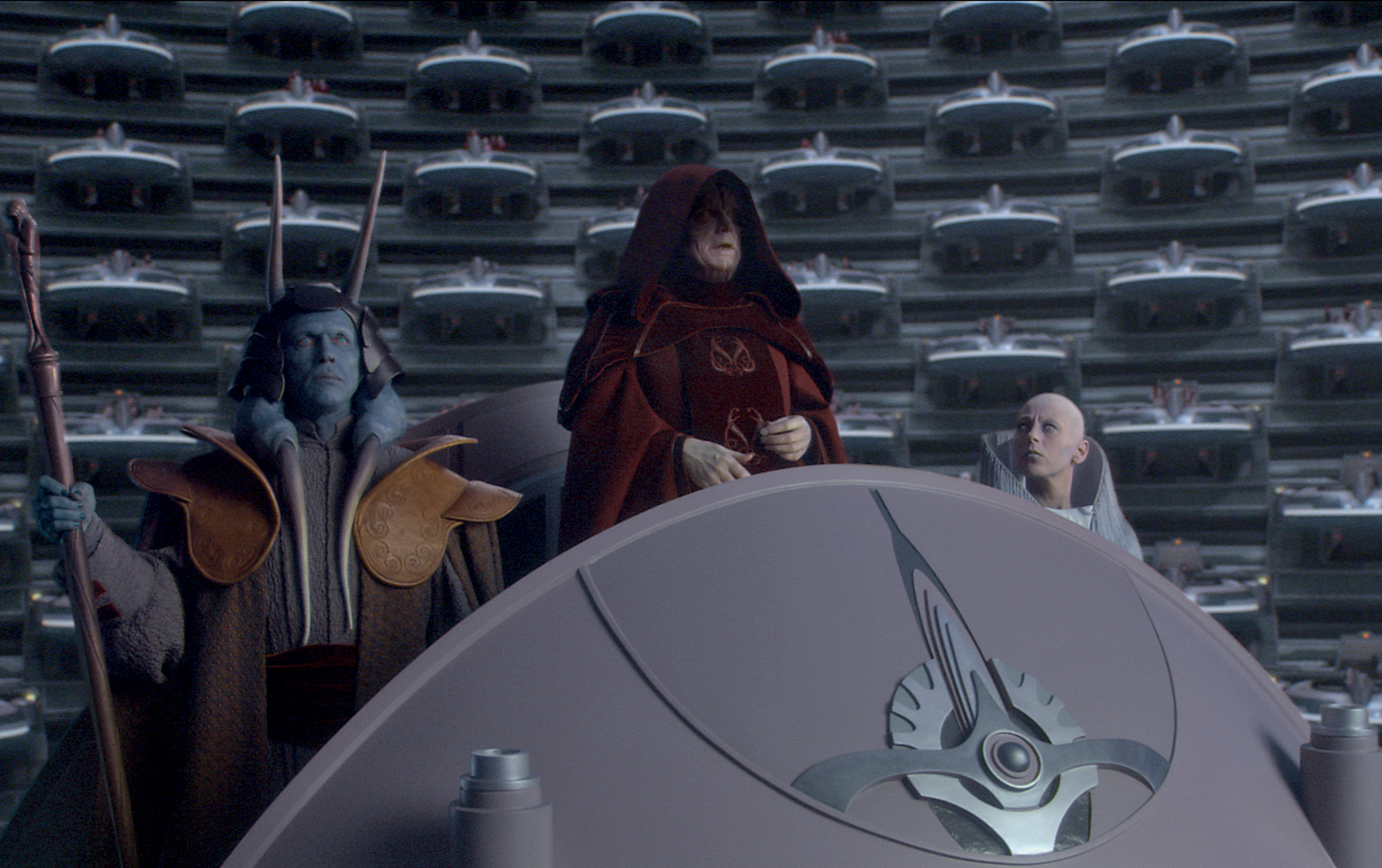 The proclamation of the New Order, a Galactic Empire, was issued to the thunderous applause of the newly established Imperial Senate.