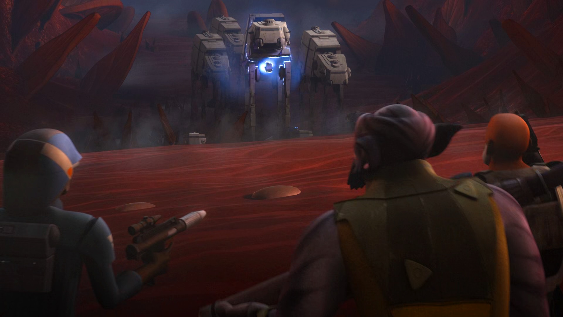 Rex and Zeb ambushing Thrawn's ground forces